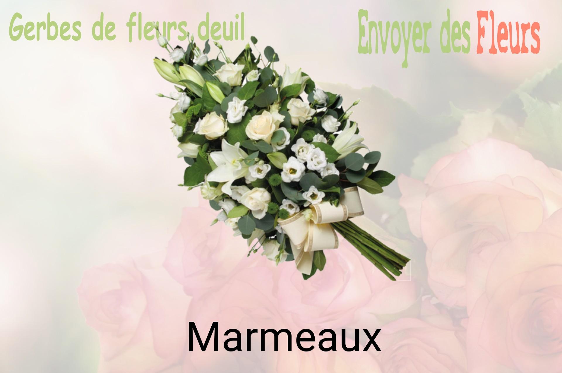 Gerbe de fleurs de deuil livrée à Marmeaux